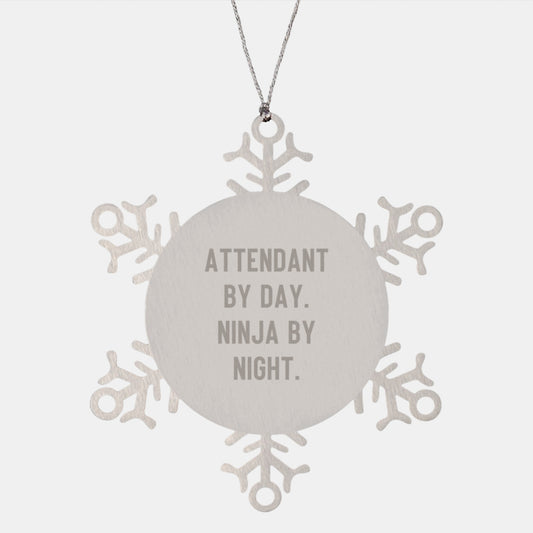 Unique Snowflake Ornament for Attendant Friends and Family Unique Gifts from Men Women Coworkers - Image 1