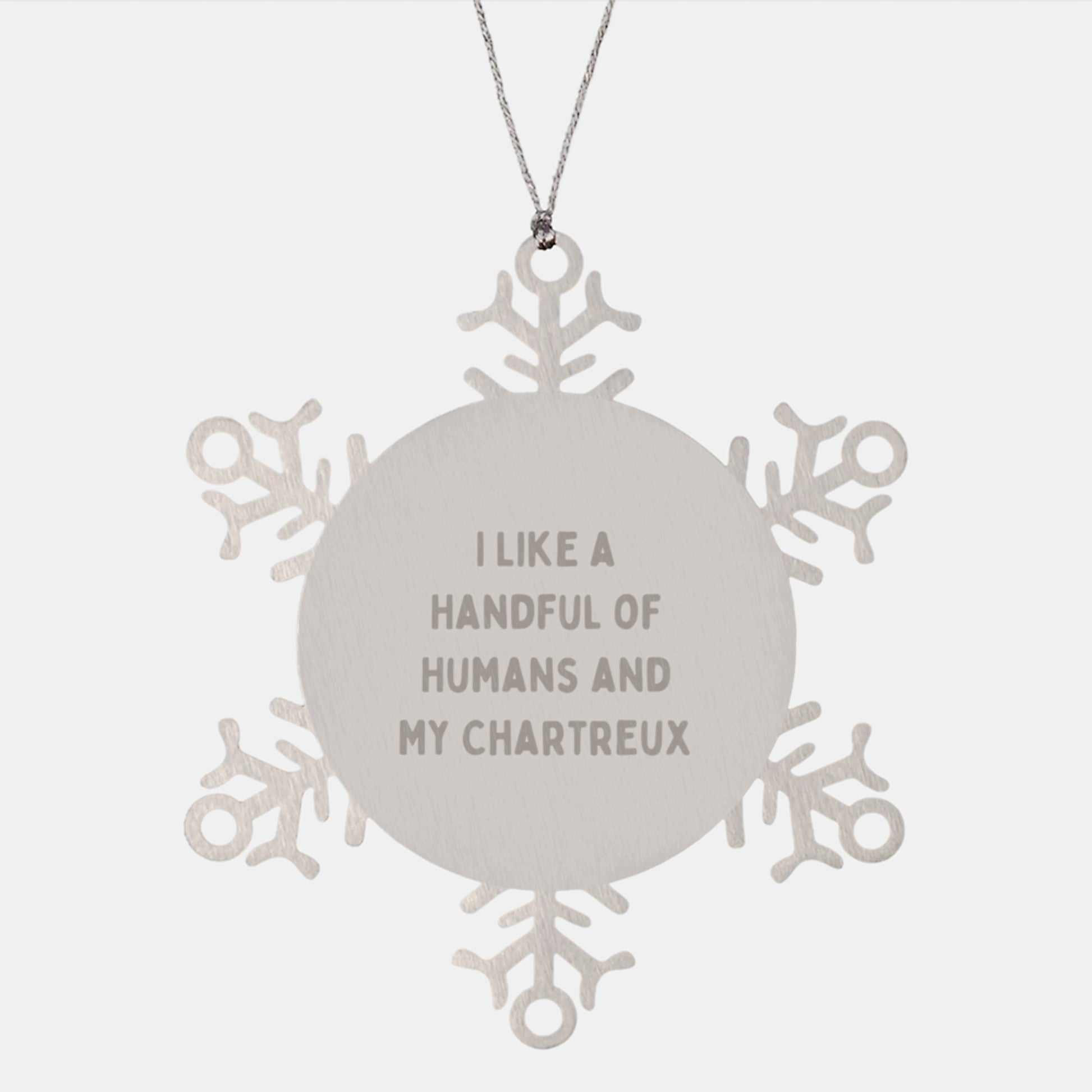 Chartreux Cat Lovers Funny Snowflake Ornament, Unique Gifts from Men to Women, Christmas Unique Gifts for Friends Family - Image 1