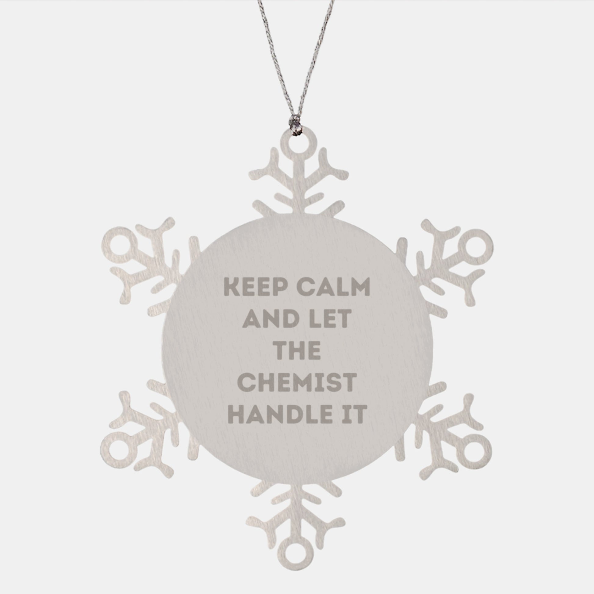 Funny Chemist Gifts from Men - Unique Snowflake Ornament for Chemist Friends, Coworkers, and Family - Christmas Unique Gifts - Image 1