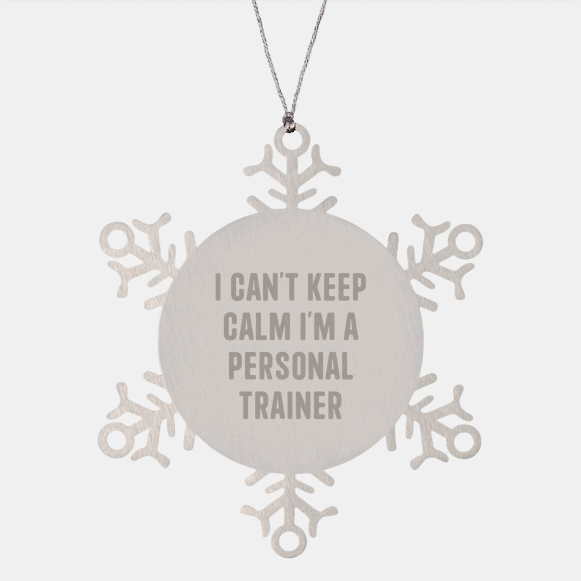 Funny Personal Trainer Gifts from Friends to Christmas Unique Snowflake Ornaments for Men Women Personal Trainers - Image 1