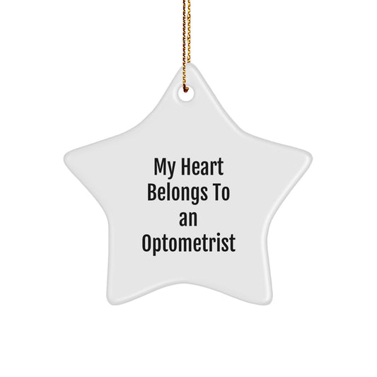 Funny Optometrist Gifts from Men - My Heart Belongs To An Optometrist Christmas Unique Gifts for Optometrist - Image 1