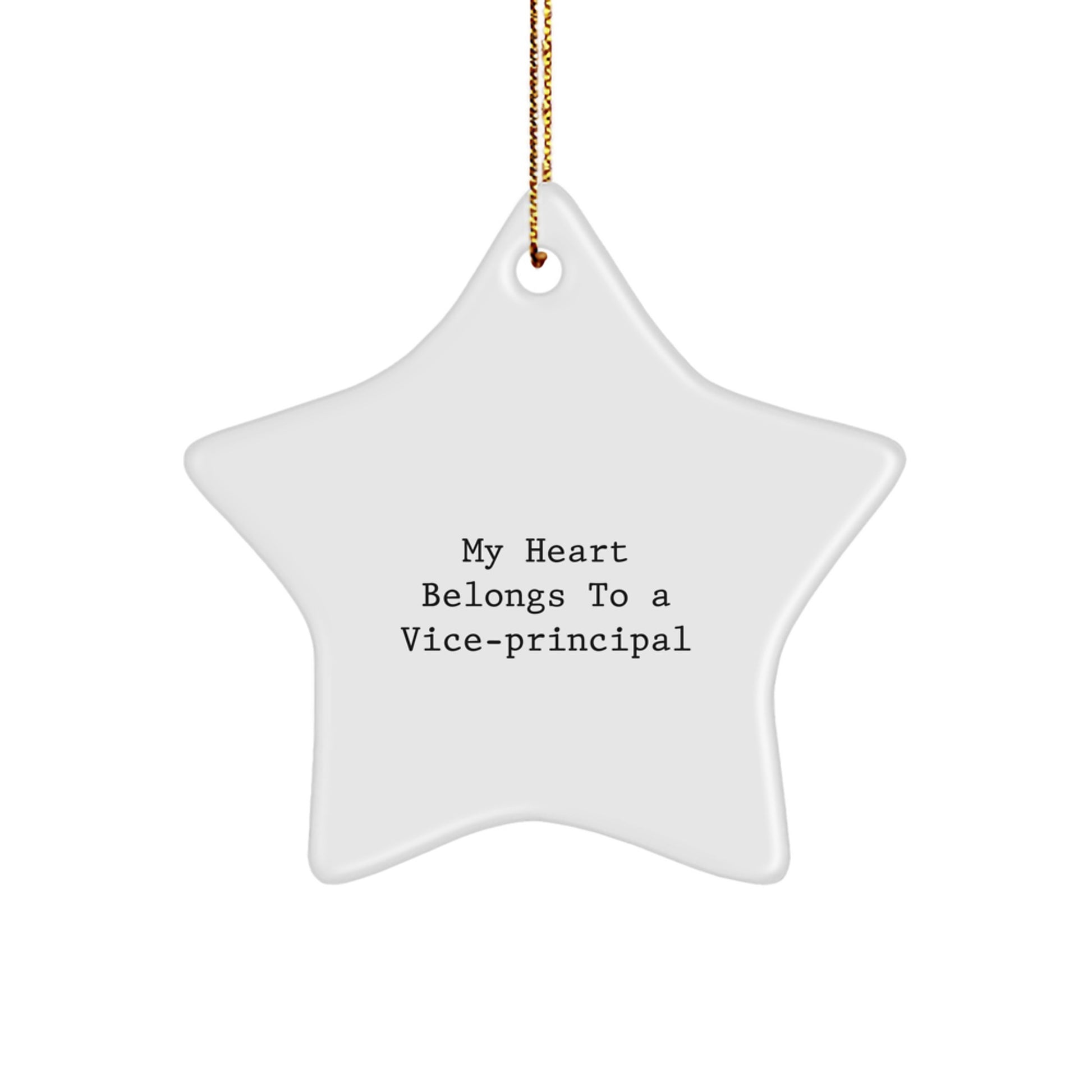 Funny Vice-principal Gifts from Men, Christmas Unique Star Ornament for Vice-principal - Image 1