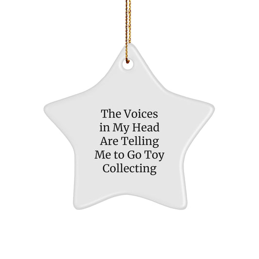 Funny Gift for Toy Collectors, Star Ornament Inspirational Quote, Gifts from Family for Christmas Unique Gifts - Image 1