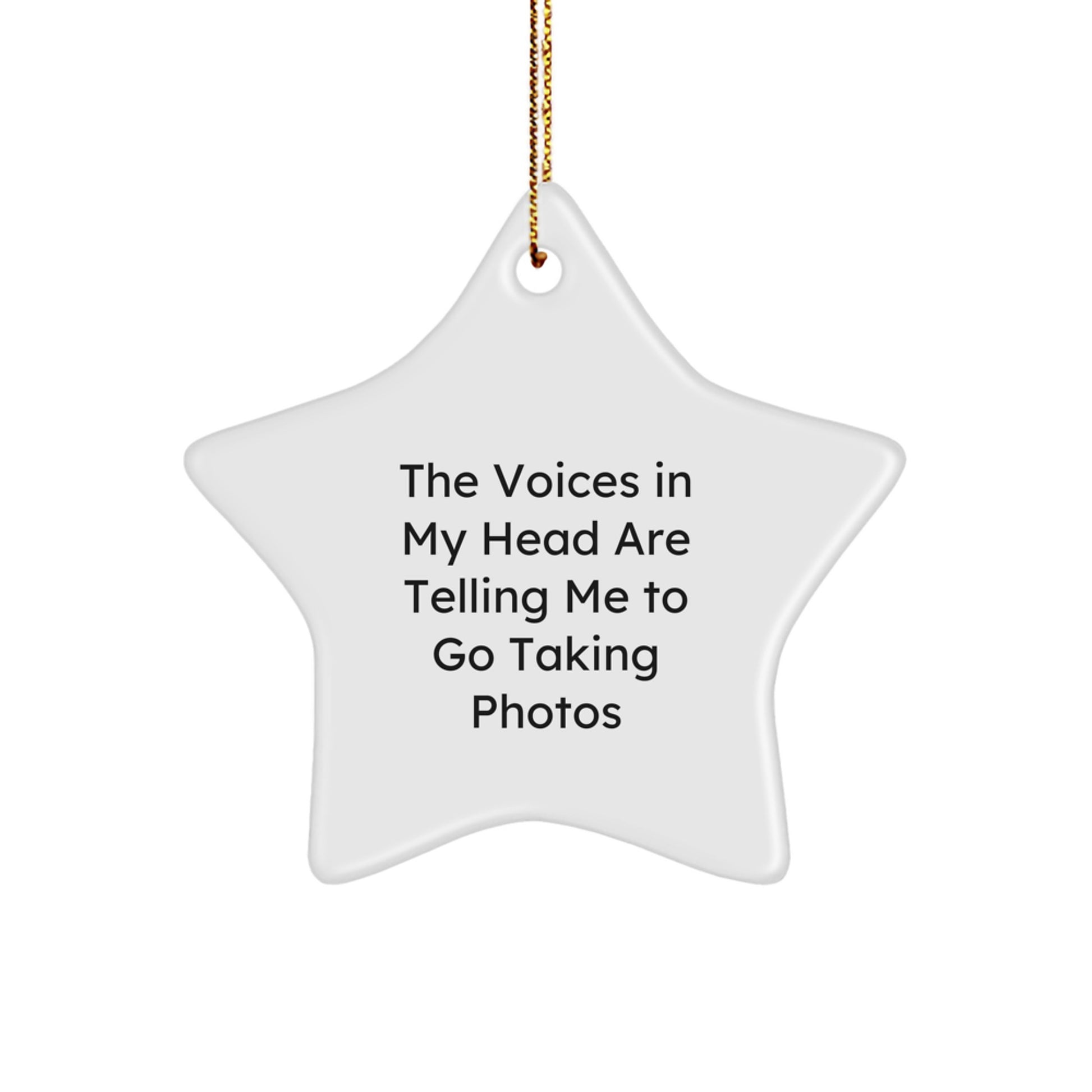 Funny Star Ornament for Taking Photos Enthusiasts Gifts from Friends and Family at Christmas - Image 1
