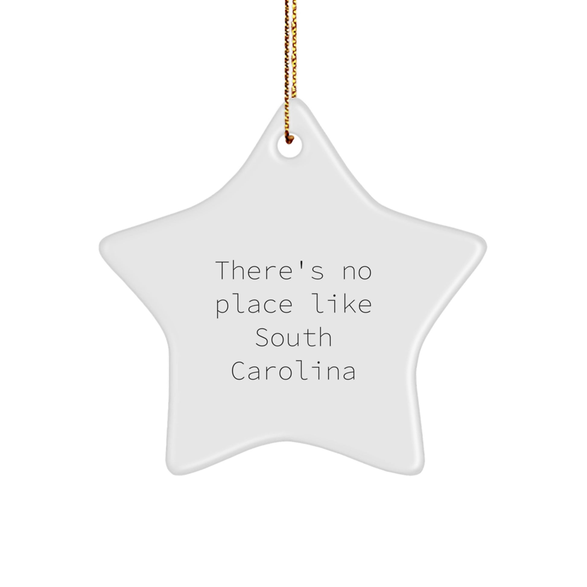 Funny South Carolina Star Ornament Gifts from Friends, Family, or Coworkers to South Carolina Residents for Christmas Unique Decorations - Image 1