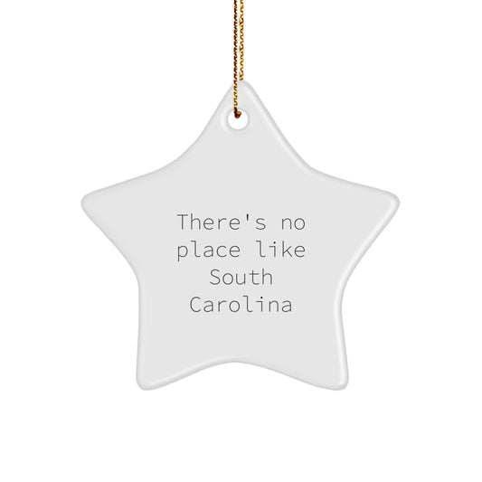 Funny South Carolina Star Ornament Gifts from Friends, Family, or Coworkers to South Carolina Residents for Christmas Unique Decorations - Image 1