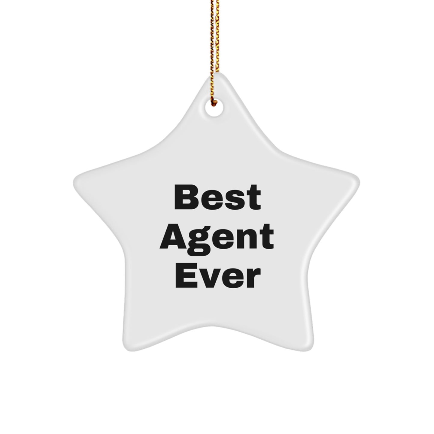 Funny Agent Star Ornament Gifts from Friends and Family for Christmas Unique Agent Agent Gifts - Image 1