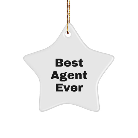 Funny Agent Star Ornament Gifts from Friends and Family for Christmas Unique Agent Agent Gifts - Image 1