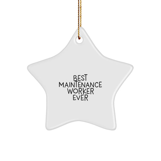 Celebrate Maintenance Worker's Star Power - Funny Quote Gifts for Him from Family and Friends on Christmas - Image 1
