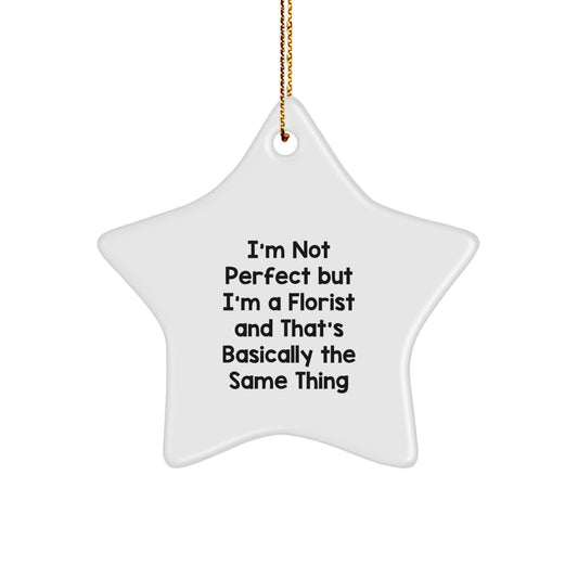 Funny Florist Gifts from Friends, Star Ornament for Women, Christmas Unique Gifts - Image 1