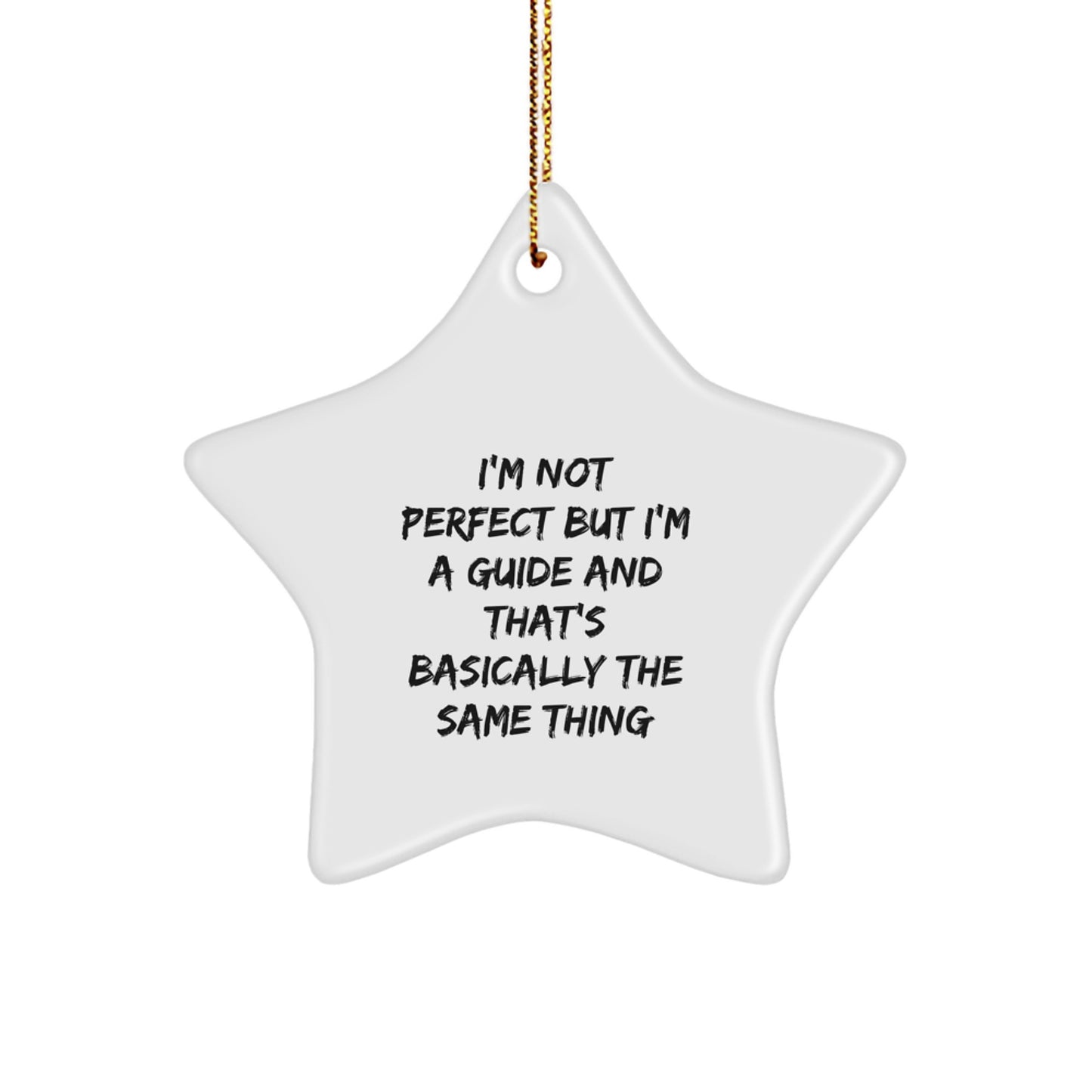 Funny Guide Gifts for Guide, Star Ornament Christmas Unique Gifts from Friends, Guide Star Ornament for Guide Men Women Coworkers Family - Image 1
