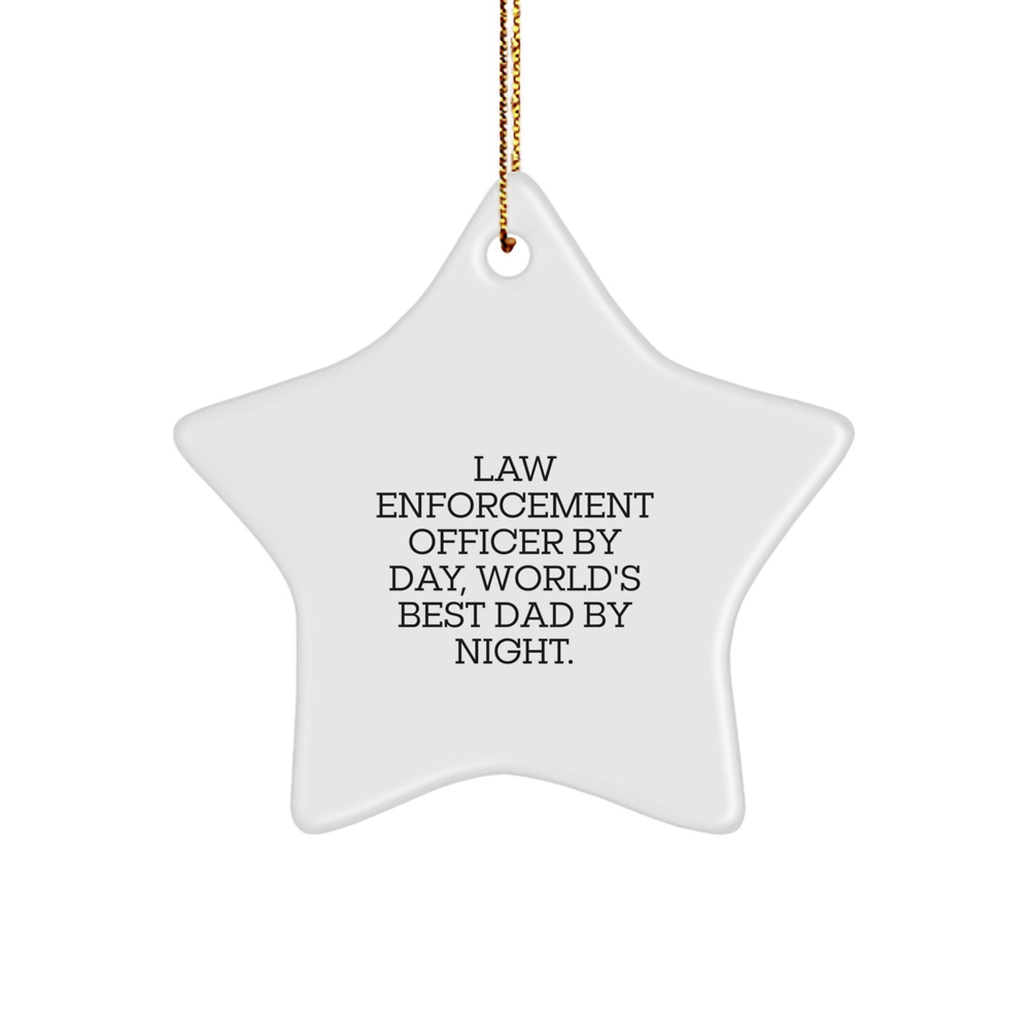Funny Law Enforcement Officer Gifts from Dad to World's Best Officer on Christmas Unique Gifts - Image 1