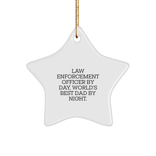 Funny Law Enforcement Officer Gifts from Dad to World's Best Officer on Christmas Unique Gifts - Image 1