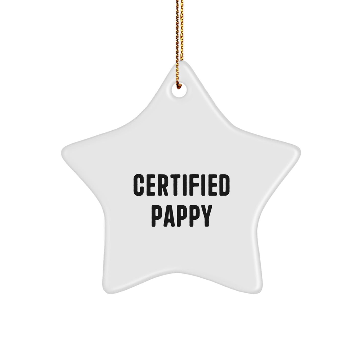 Pappy Star Ornament Gifts from Men to Funny Pappy for Christmas Unique - Image 1