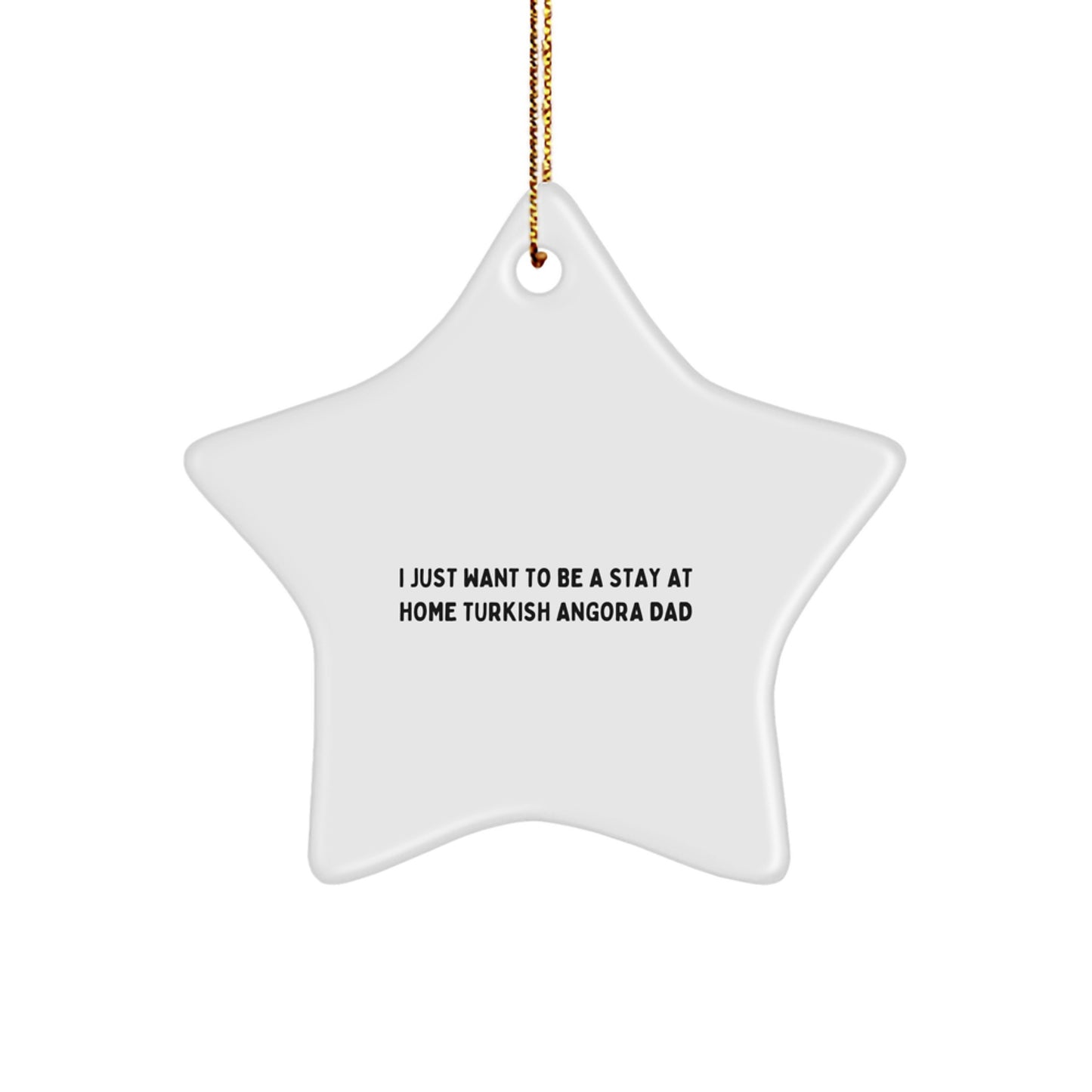 Funny Turkish Angora Cat Gifts, Christmas Unique Star Ornaments for Men, Women, Friends, Family - Gifts from Dad to Turkish Angora Cat Lover - Image 1