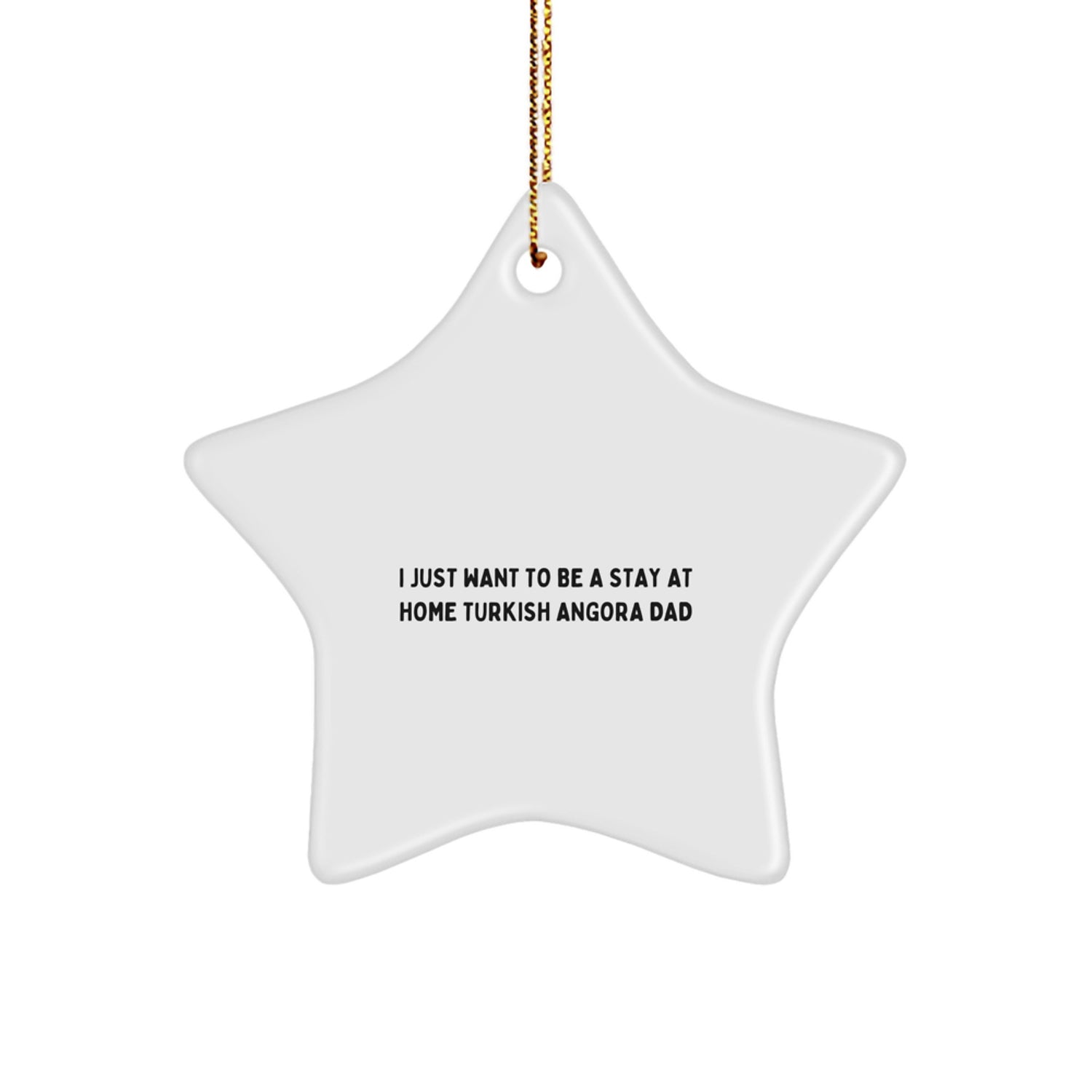Funny Turkish Angora Cat Gifts, Christmas Unique Star Ornaments for Men, Women, Friends, Family - Gifts from Dad to Turkish Angora Cat Lover - Image 1