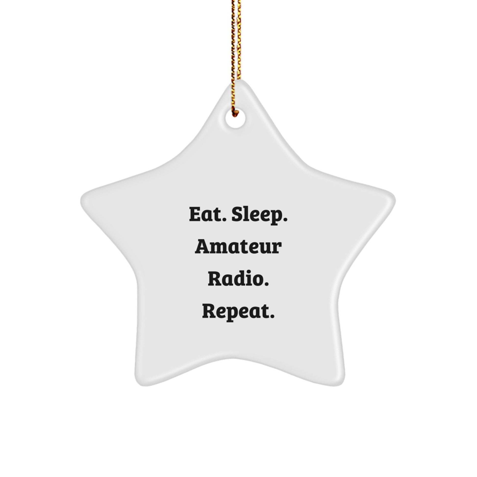 Funny Amateur Radio Star Ornament Gift for Amateur Radio Enthusiasts Friends Family Christmas Unique Gifts - Image 1
