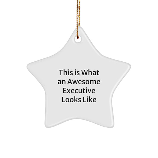 Funny Executive Star Ornament Gifts from Men to Executive Friends and Family, Christmas Unique Gifts - Image 1
