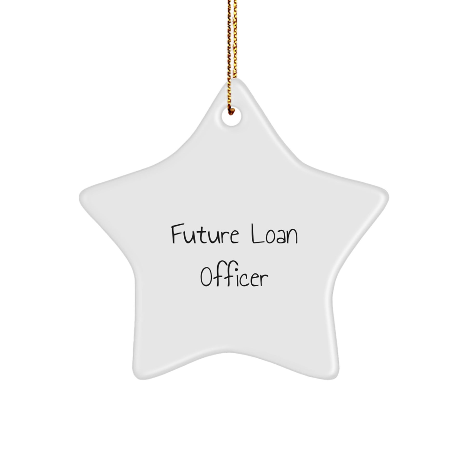 Funny Future Loan Officer Star Ornament Gifts from Family for Loan Officer Christmas Unique - Image 1