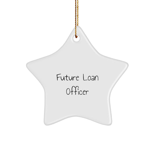 Funny Future Loan Officer Star Ornament Gifts from Family for Loan Officer Christmas Unique - Image 1