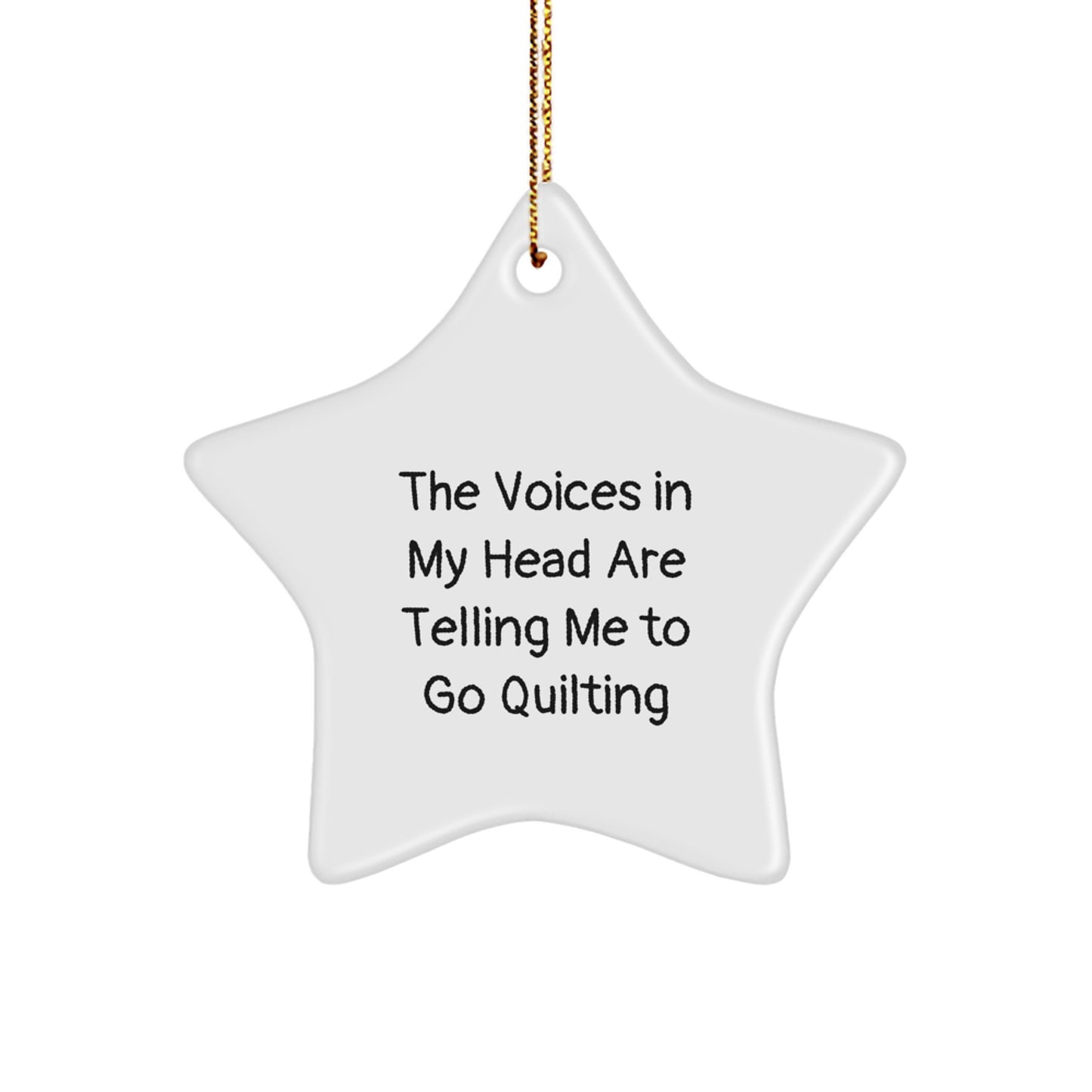 Funny Quilting Star Ornament Gifts from Family for Christmas - Image 1