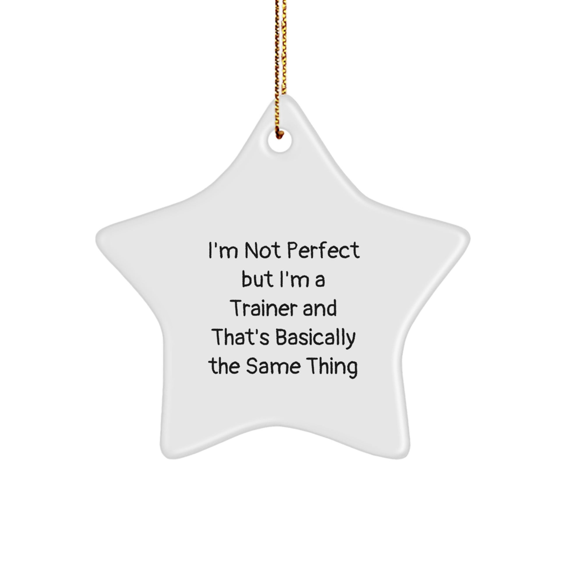 Funny Trainer Star Ornament Gifts from Friends, Coworkers, Family, or Men for Christmas Unique Gifts - Image 1