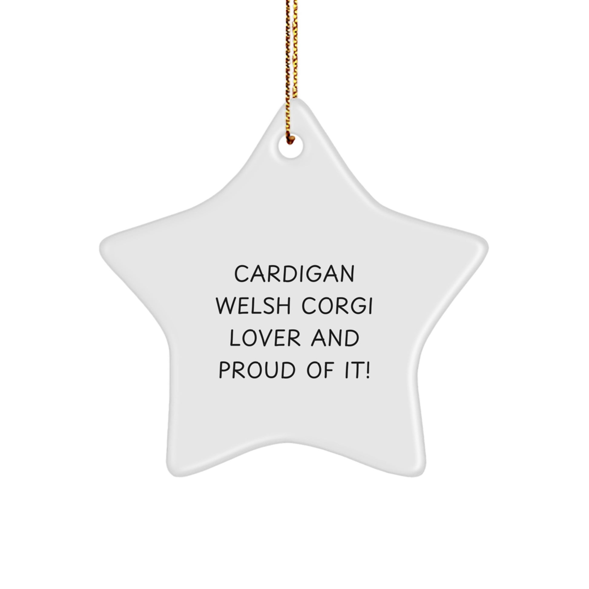 Cardigan Welsh Corgi Dog Lover Gifts from Friends, Star Ornament for Christmas Unique Gifts - Image 1
