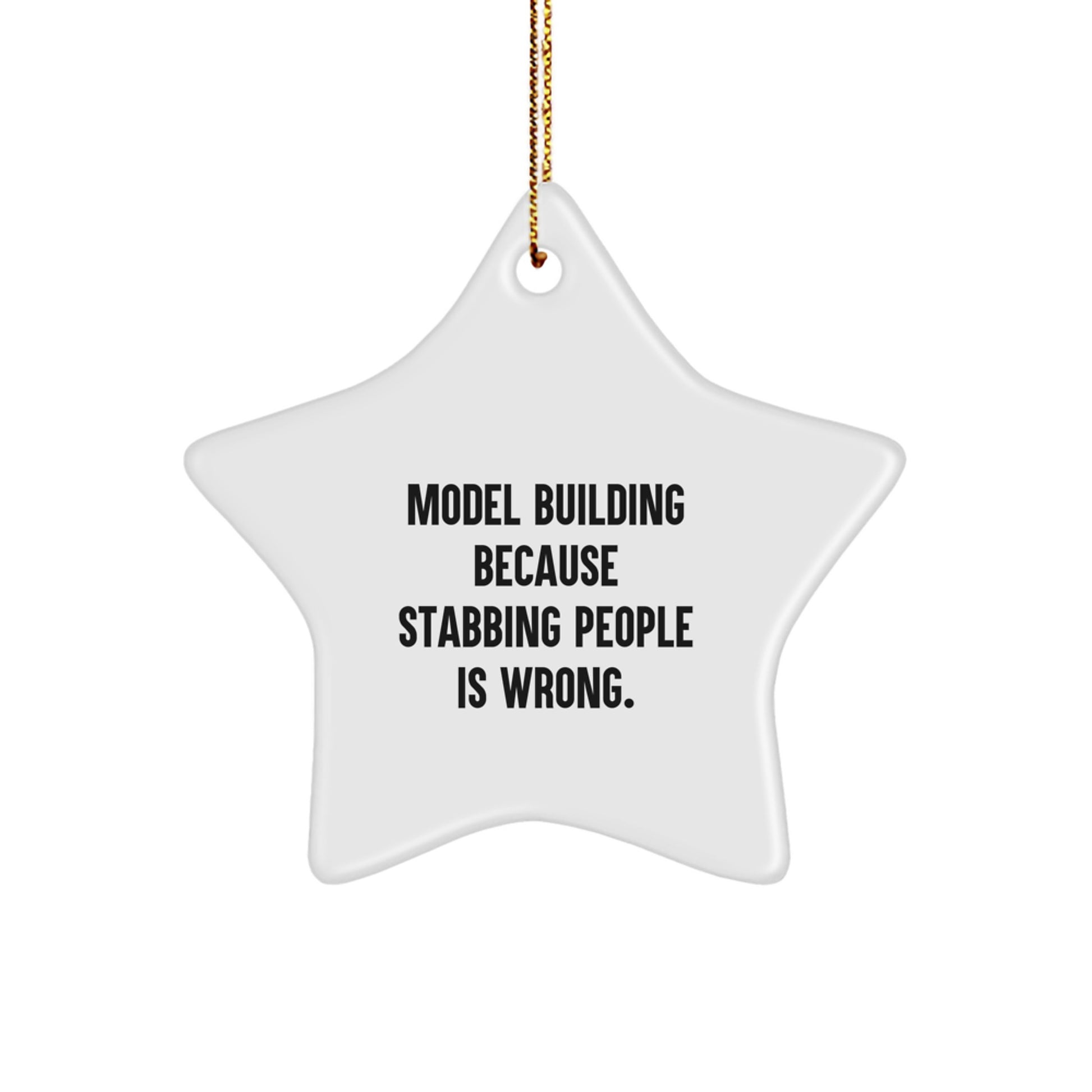 Fun Model Building Christmas Star Ornament Gifts from Friends for Men, Women, Family, or Coworkers - Image 1