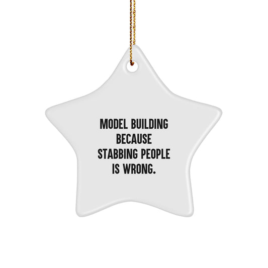 Fun Model Building Christmas Star Ornament Gifts from Friends for Men, Women, Family, or Coworkers - Image 1