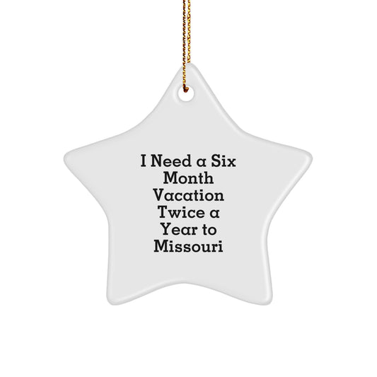 Funny Missouri Star Ornament Gifts from Friends to Family for Christmas Vacation - Image 1