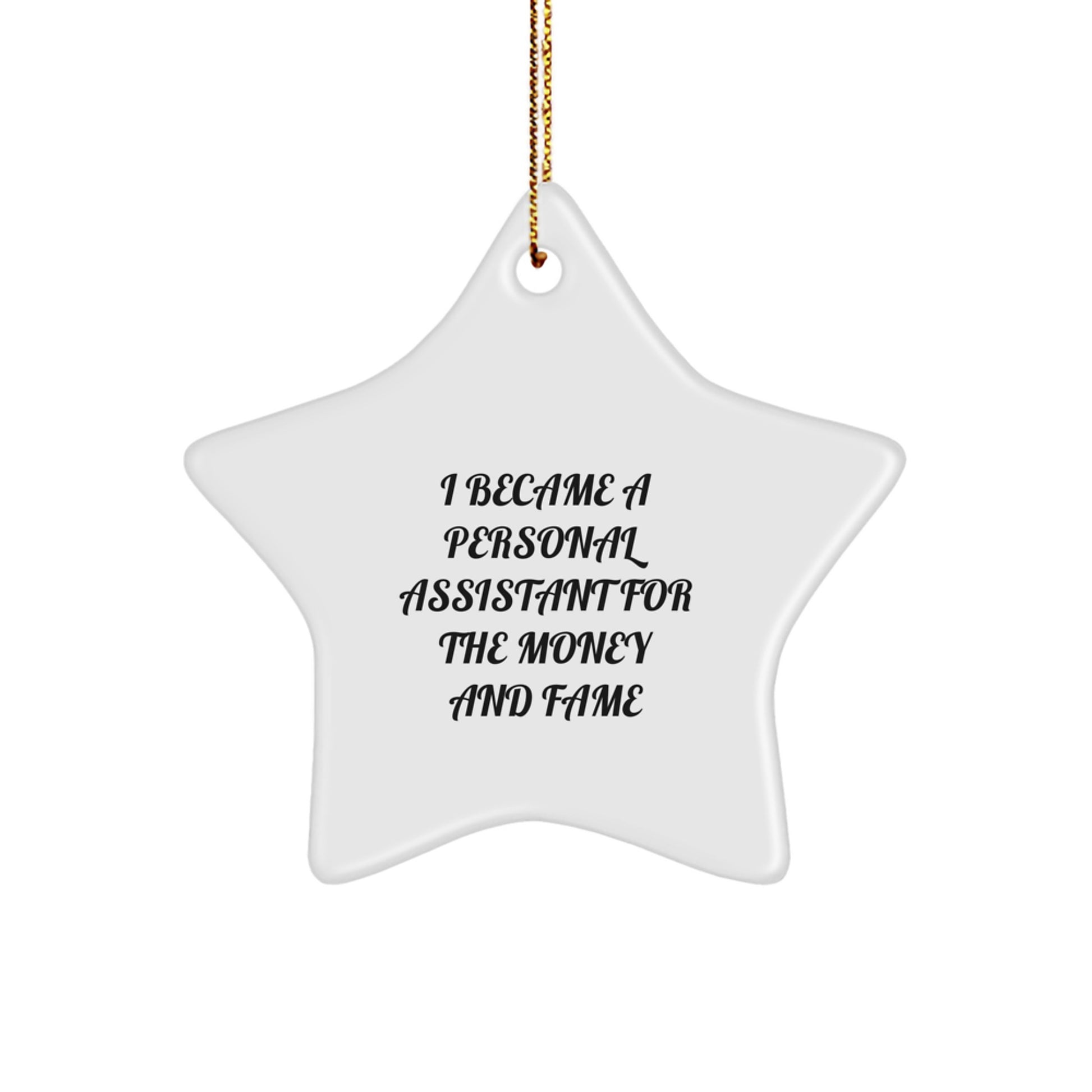 Funny Star Ornament Gifts for Personal Assistants from Friends, Unique Christmas Unique Gift Ideas for Men or Women - Image 1