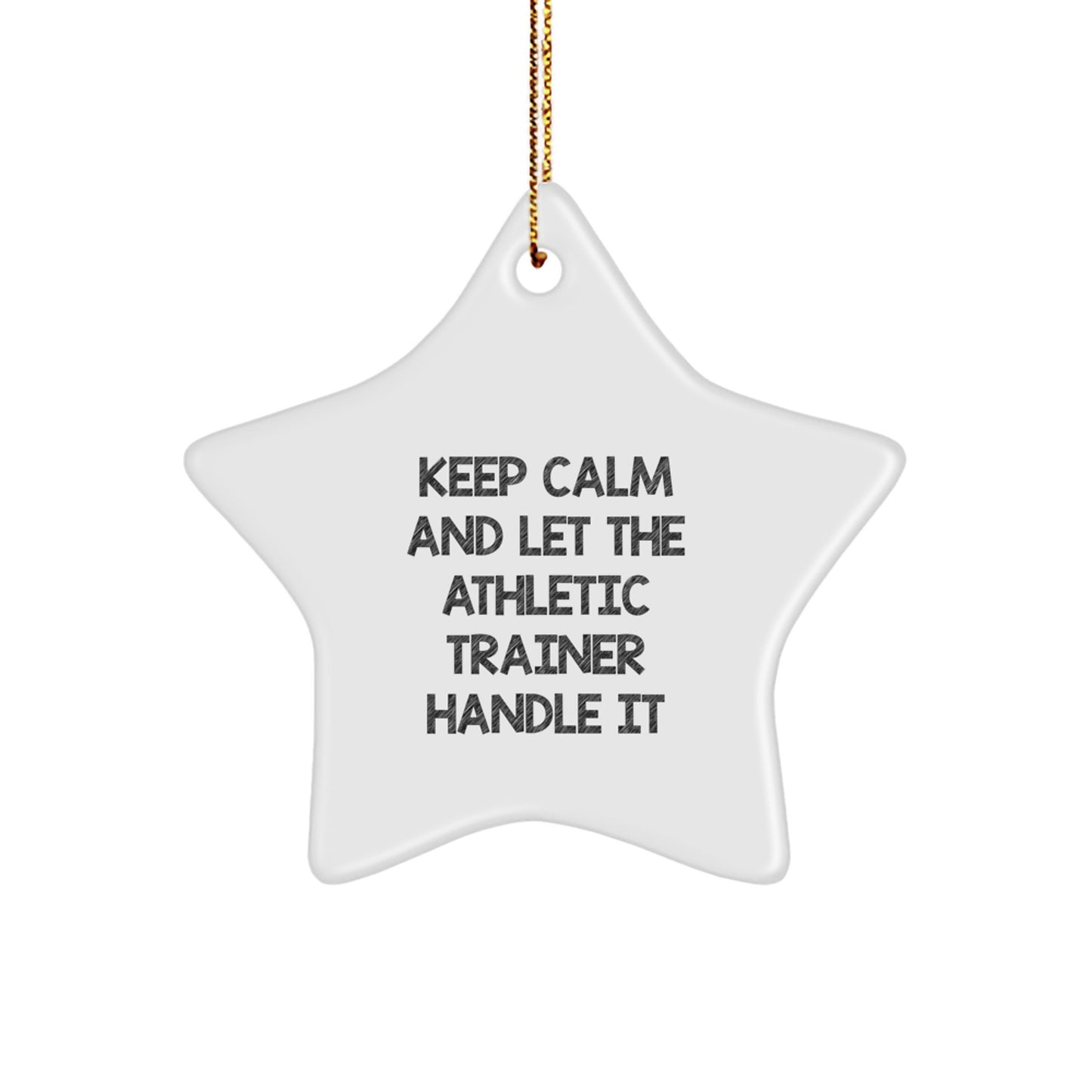 Funny Athletic Trainer Star Ornaments Gifts from Friends for Christmas Unique Gifts - Image 1
