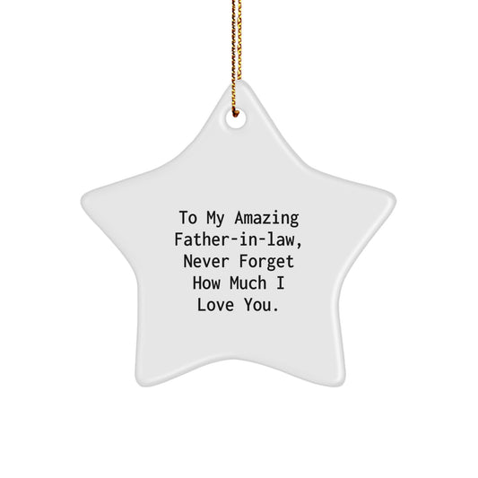 Funny Star Ornament for Father-in-law - Gifts from Men to Father-in-law, Father-in-law Gifts for Christmas - Image 1