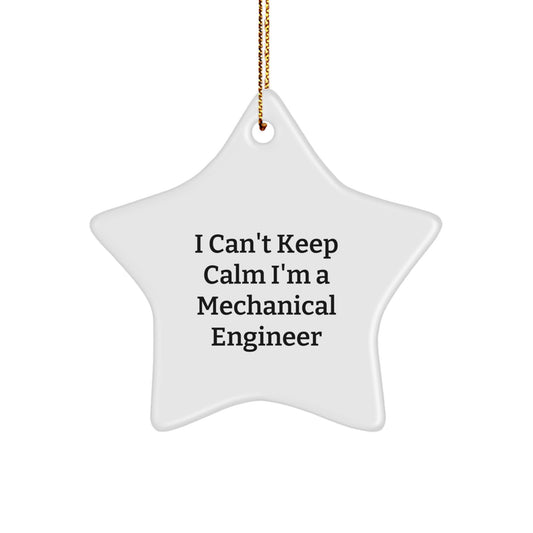 Funny 'I Cant Keep Calm I'm A Mechanical Engineer' Christmas Unique Gifts for Mechanical Engineer Friends Family Men from You - Image 1