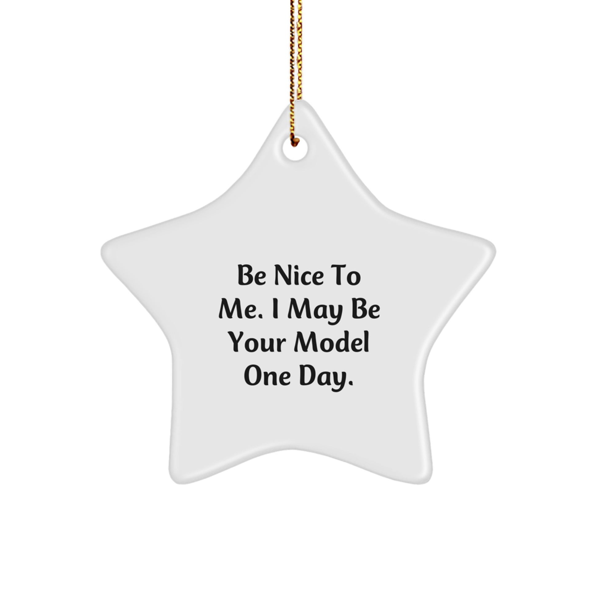 Funny Model Gifts for Christmas Unique Star Ornament - Gifts from Friends, Family, or Coworkers to Model Enthusiasts - Image 1