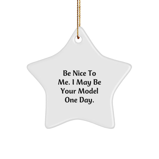 Funny Model Gifts for Christmas Unique Star Ornament - Gifts from Friends, Family, or Coworkers to Model Enthusiasts - Image 1