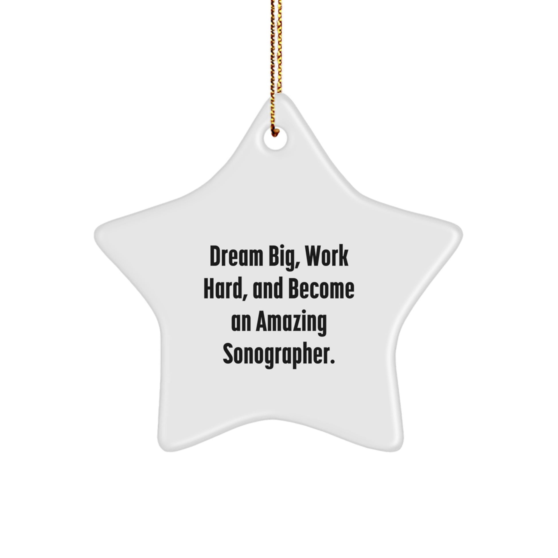 Sonographer Star Ornament Gifts from Men to Sonographer Friends for Christmas Unique Inspirational - Image 1