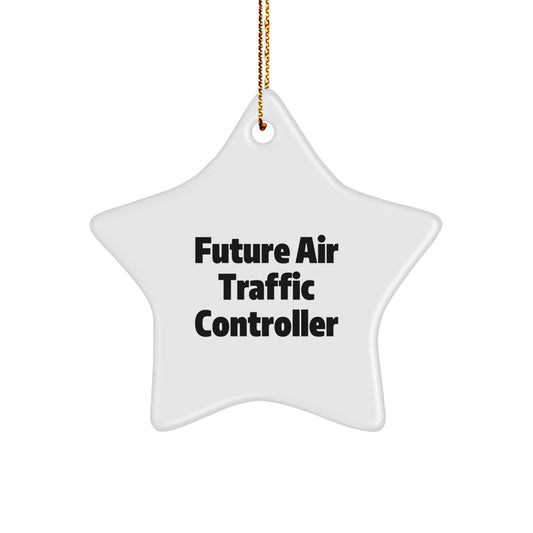 Funny Air Traffic Controller Star Ornament Gifts from Friends, Unique Christmas Ornaments for Air Traffic Controller Men, Inspirational Star Shaped Decoration for Future Air Traffic Controller Gift - Image 1