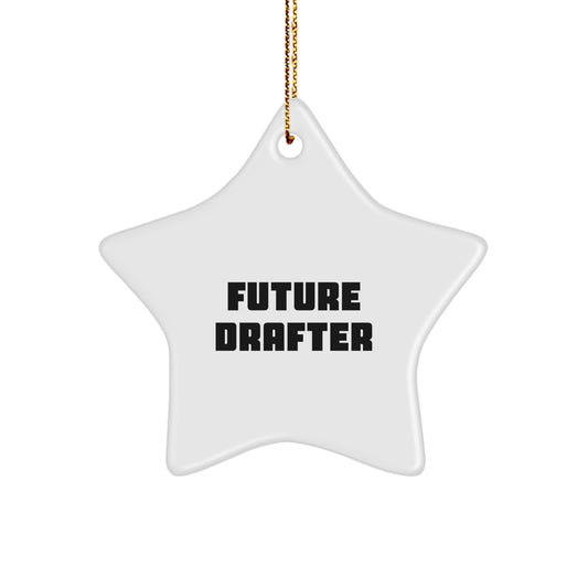Funny Future Drafter Star Ornament Gifts from Men to Friends for Christmas - Image 1
