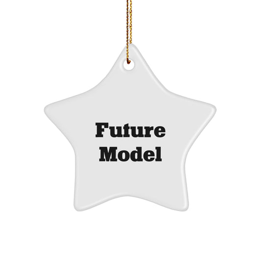 Funny Christmas Model Star Ornament Gifts from Friends, Funny Model Gifts for Men, Unique Christmas Unique Gifts for Model - Image 1