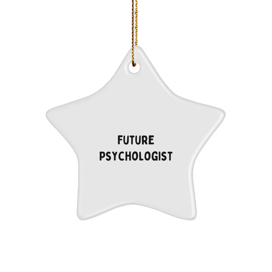 Funny Quirky Gifts from Friends and Family for the Future Psychologist Star Ornament, Christmas Unique Gifts - Image 1