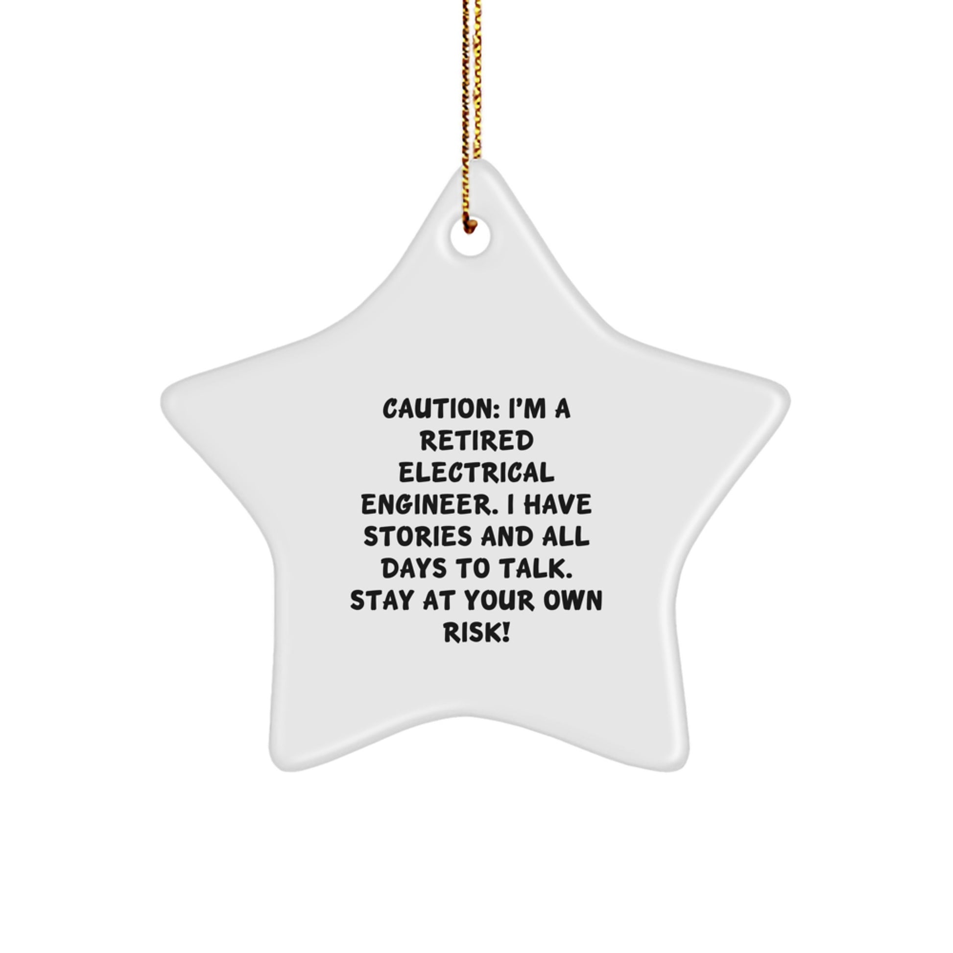 Funny Gift for Electrical Engineer, Star Ornament for Christmas, Gifts from Friends, Electrical Engineer Star Gift - Image 1