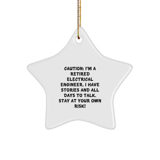 Funny Gift for Electrical Engineer, Star Ornament for Christmas, Gifts from Friends, Electrical Engineer Star Gift - Image 1