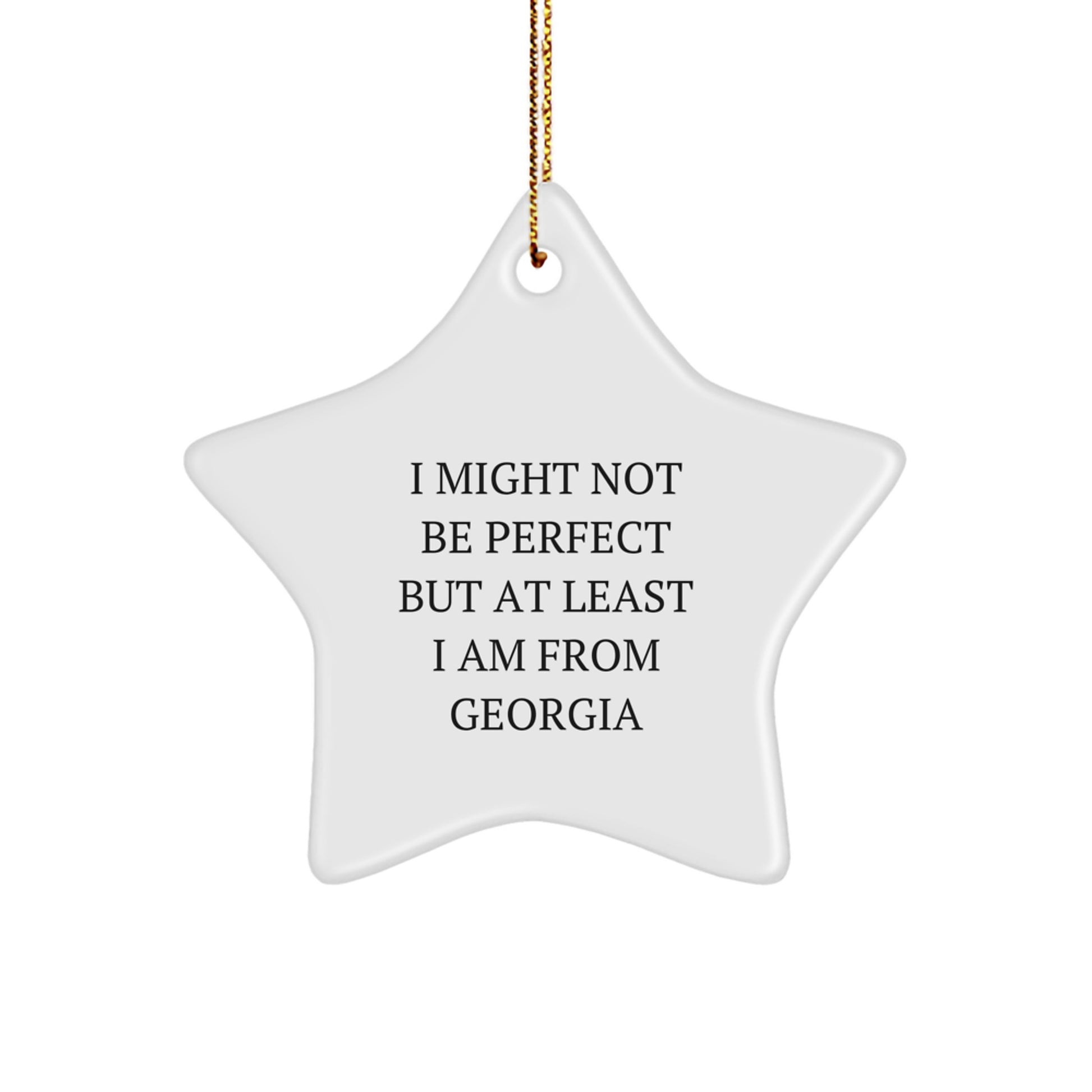 Georgia Star Ornament Funny Gifts from Men for Women Friends Coworkers Family - Christmas Unique Gifts - Image 1