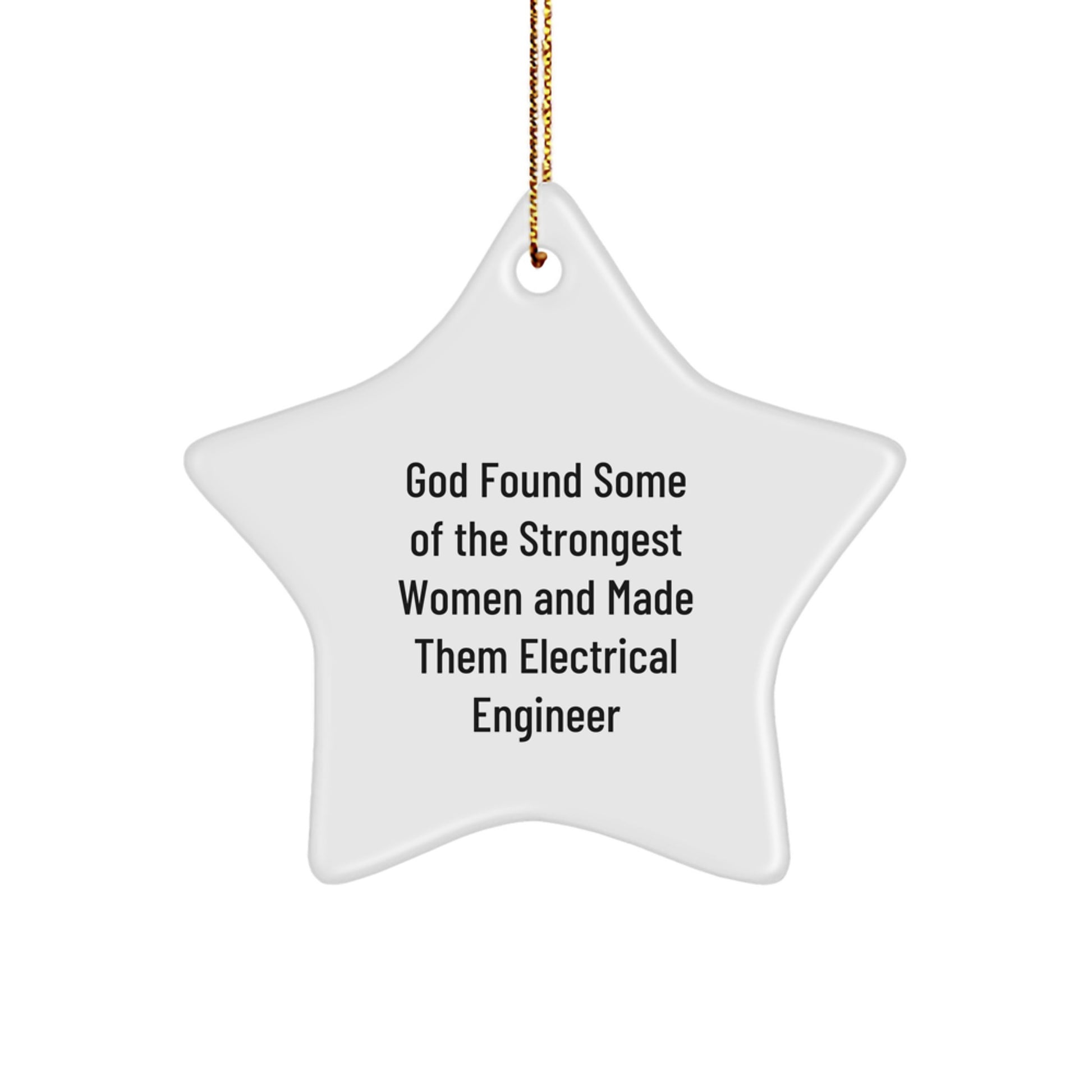 Inspiring Gifts from Men, Women, or Friends for Electrical Engineer, Funny Star Ornament, Christmas Unique Gifts, Electrical Engineer Gifts, Star Ornament Decorations - Image 1