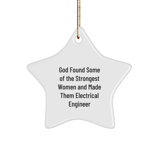 Inspiring Gifts from Men, Women, or Friends for Electrical Engineer, Funny Star Ornament, Christmas Unique Gifts, Electrical Engineer Gifts, Star Ornament Decorations - Image 1