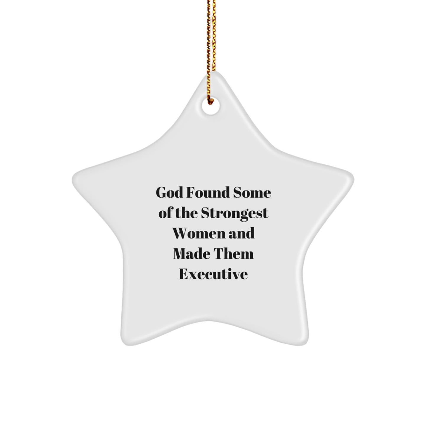 Funny Executive Star Ornaments Gifts from Men to Executive Women Friends Christmas - Image 1