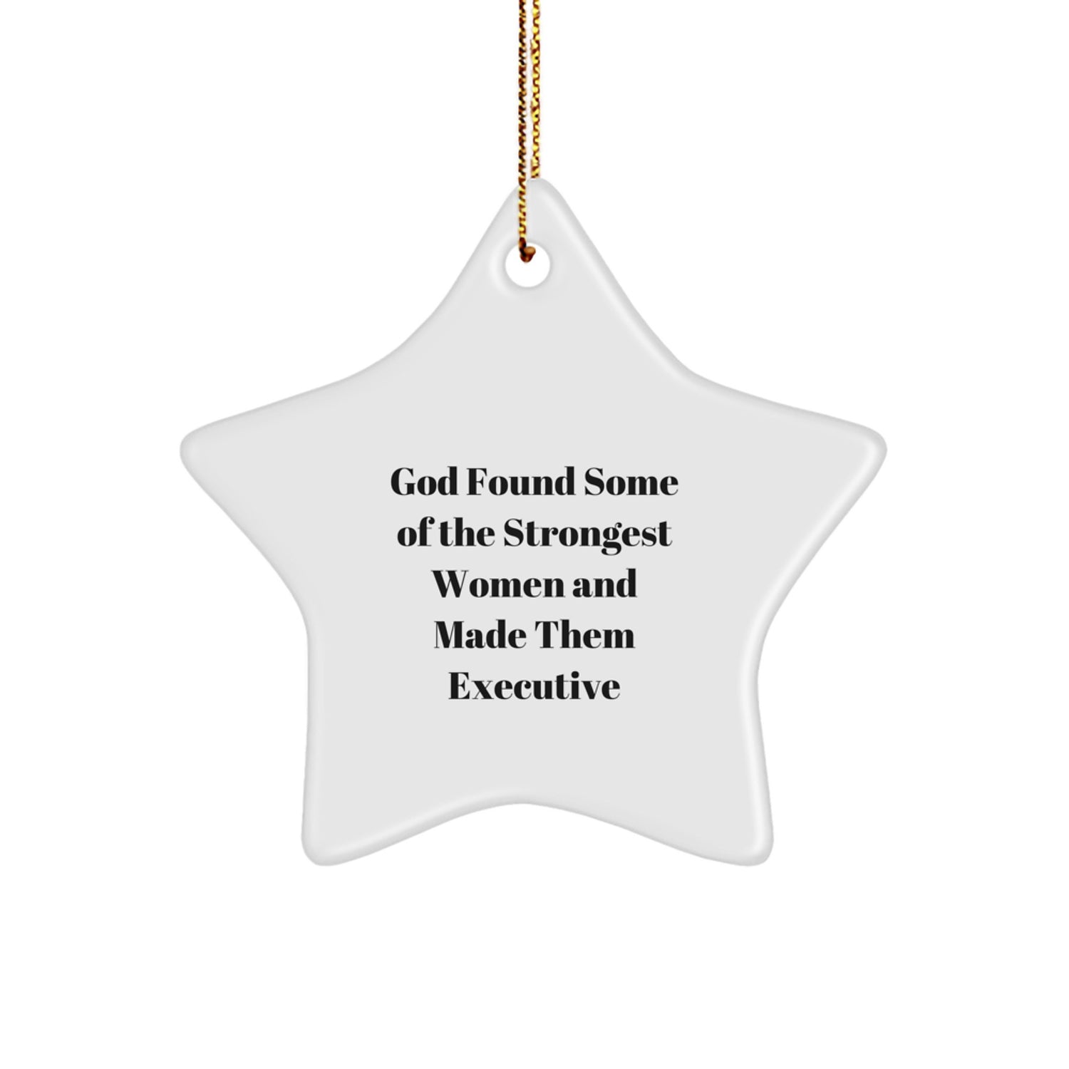 Funny Executive Star Ornaments Gifts from Men to Executive Women Friends Christmas - Image 1