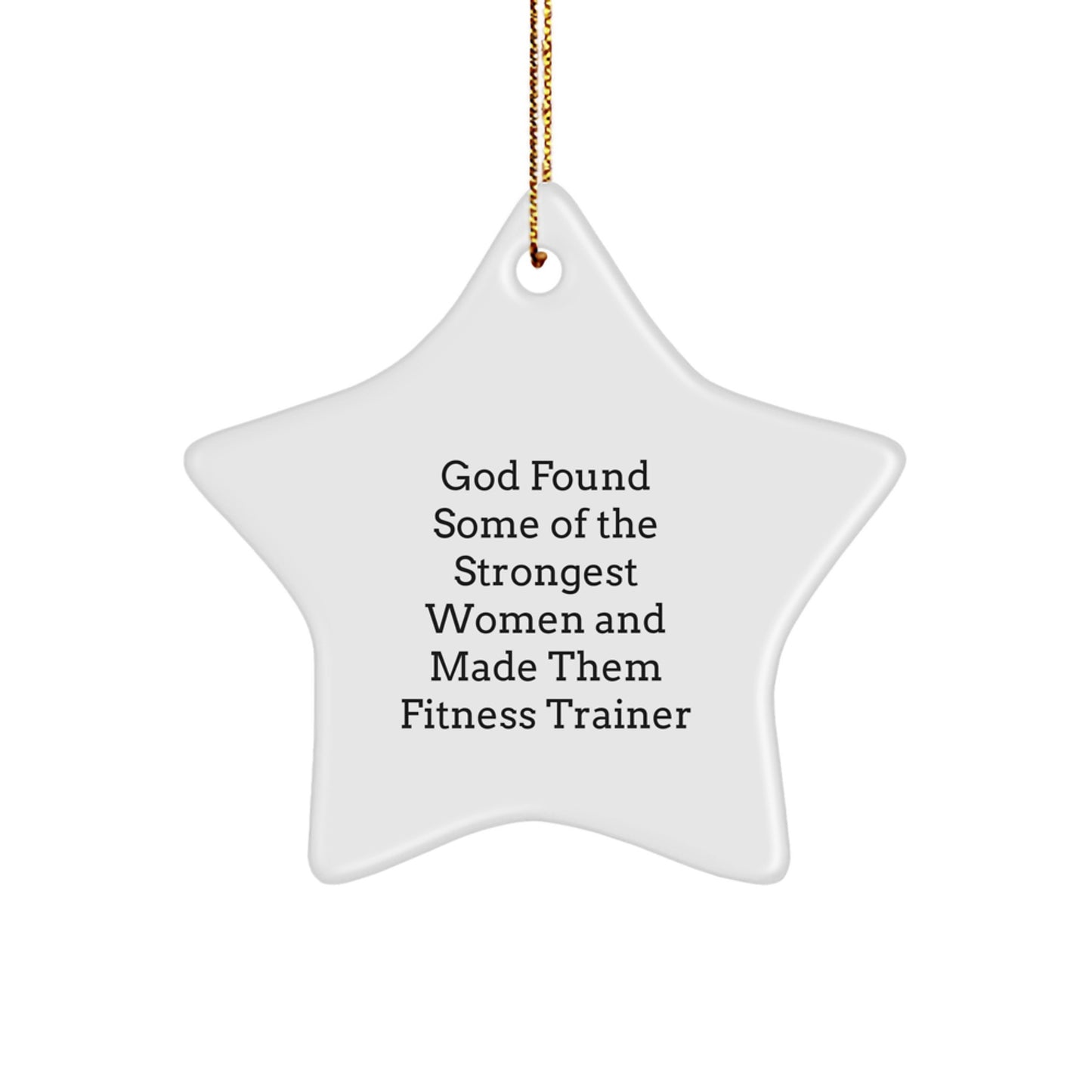 Gifts from Fitness Enthusiasts, Funny Star Ornaments for Fitness Trainers, Christmas Unique Gifts - Image 1