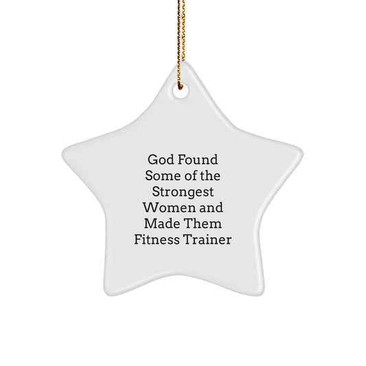 Gifts from Fitness Enthusiasts, Funny Star Ornaments for Fitness Trainers, Christmas Unique Gifts - Image 1